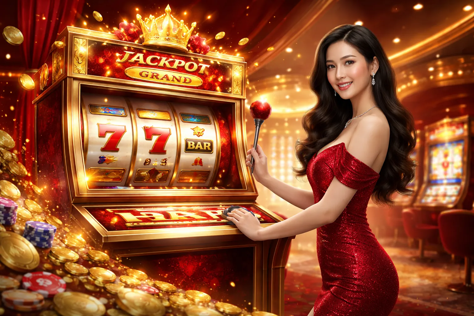 Hình ảnh nền Boom 88 Slot với hiệu ứng nổ hũ